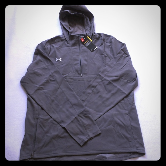 Under Armour Tops - Under Armour gray 1/4 zip hoody pullover sz XXL